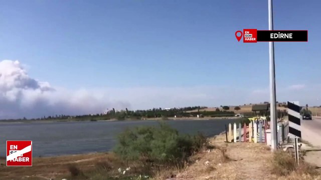 Yunanistan’daki yangın nedeniyle İpsala Sınır Kapısı’ndan çıkışları durduruldu