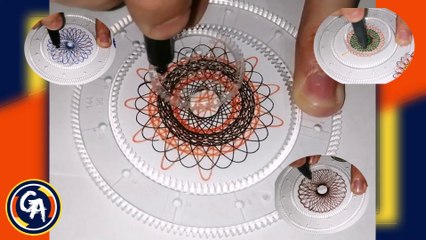 DIBUJANDO mandalas con un espirógrafo. VIDEO #3. DRAWING mandalas with a spirograph. VIDEO #3.