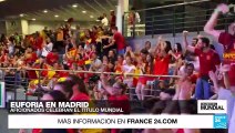 Informe desde Madrid: Aficionados de España celebraron el campeonato del Mundial FIFA 2023