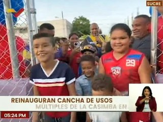 Sucre | Reinauguran cancha de uso múltiples en Cumaná con el 1×10 del Buen Gobierno
