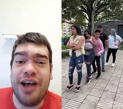 Quando vc vê os outros fazer e tenta fazer igual kkk