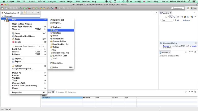 PROGRAMMING IN JAVA using Eclipse - Tutorial 7 | Custom Classes (Part 1)