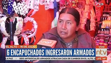 & encapuchados ingresaron armados a una casa de cambio