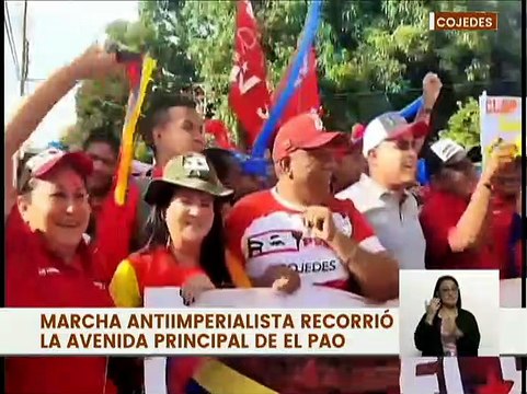 Cojedes | Pueblo revolucionario del mpio. Pao se moviliza en apoyo al Presidente Nicolás Maduro