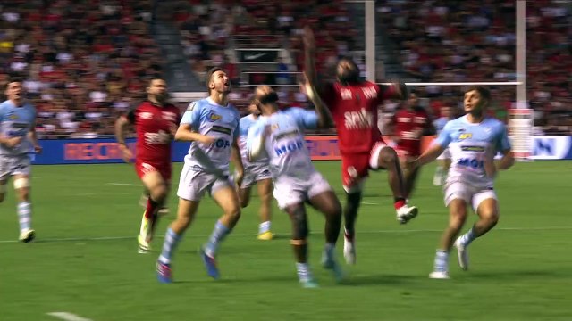 TOP 14 - Essai de Aurélien CALLANDRET (AB) - RC Toulon - Aviron Bayonnais - Saison 2023-2024