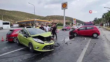 Aydın'da iki otomobil kafa kafaya çarpıştı: 1 yaralı