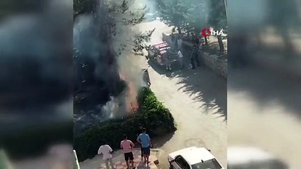 Kahramankazan'da bahçe yangını