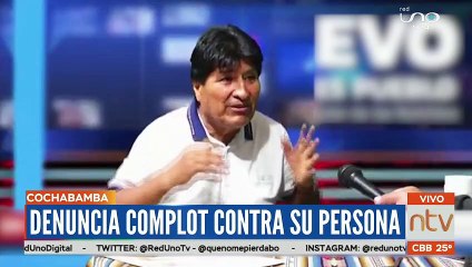 Evo Morales denunció un complot en su contra.
