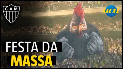 Atlético x Santos: Torcida do Galo festeja entrada dos jogadores