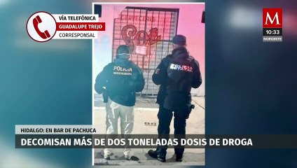 Decomisan más de 2 mil dosis de droga en bar de Pachuca; servía de punto de venta
