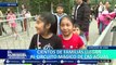 Decenas de familias llegan al Circuito Mágico de las Aguas en el Día del Niño