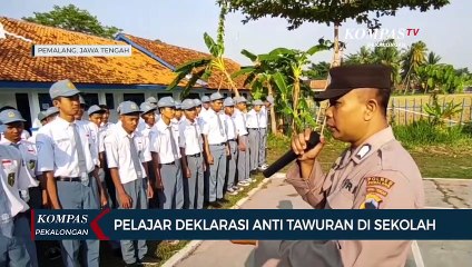 Pelajar SMK dan SMA Deklarasi Anti Tawuran di Pemalang