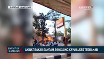 Akibat Bakar Sampah, Panglong Kayu Ludes Terbakar