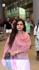 Fatima Sana Shaikh Embraces Ethnic Attire, Seen at Mumbai Airport