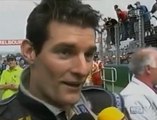 2002 F1 Australian GP - Mark Webber interviewed post-race by Jackie Stewart