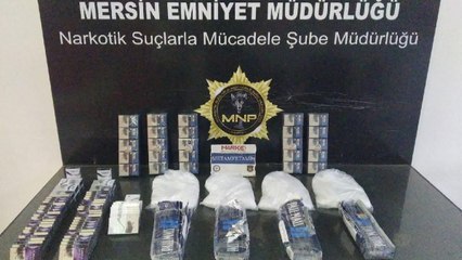 Arama yapılan TIR'da 2 kilo 950 gram uyuşturucu ele geçirildi