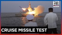 Kim watches cruise missile launches as US-South Korean drills begin