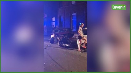 Un chauffard trop pressé emboutit cinq véhicules à Jemappes : "il roulait à au moins 120 km/h"