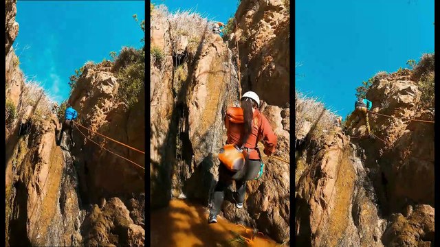Canyoning La Gaviota Laguna Verde in Valparaiso Chile
