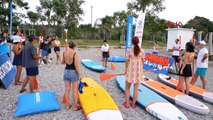 Antalya Büyükşehir Belediyesi, Spor Antalya etkinliğiyle sporseverlere SUP boarding keyfi yaşattı