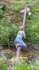 Epic Fail: Creek Crossing Gone Hilariously Wrong! || Best of Internet