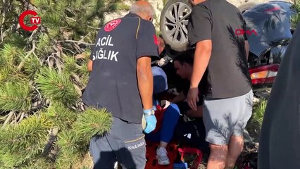 Aynı yöne giden otomobiller çarpıştı; 1’i bebek, 6 yaralı