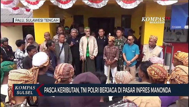 Pasca keributan, TNI Polri Berjaga di Pasar Inpres Manonda