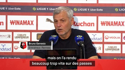 Genesio : "On gagne en maturité"