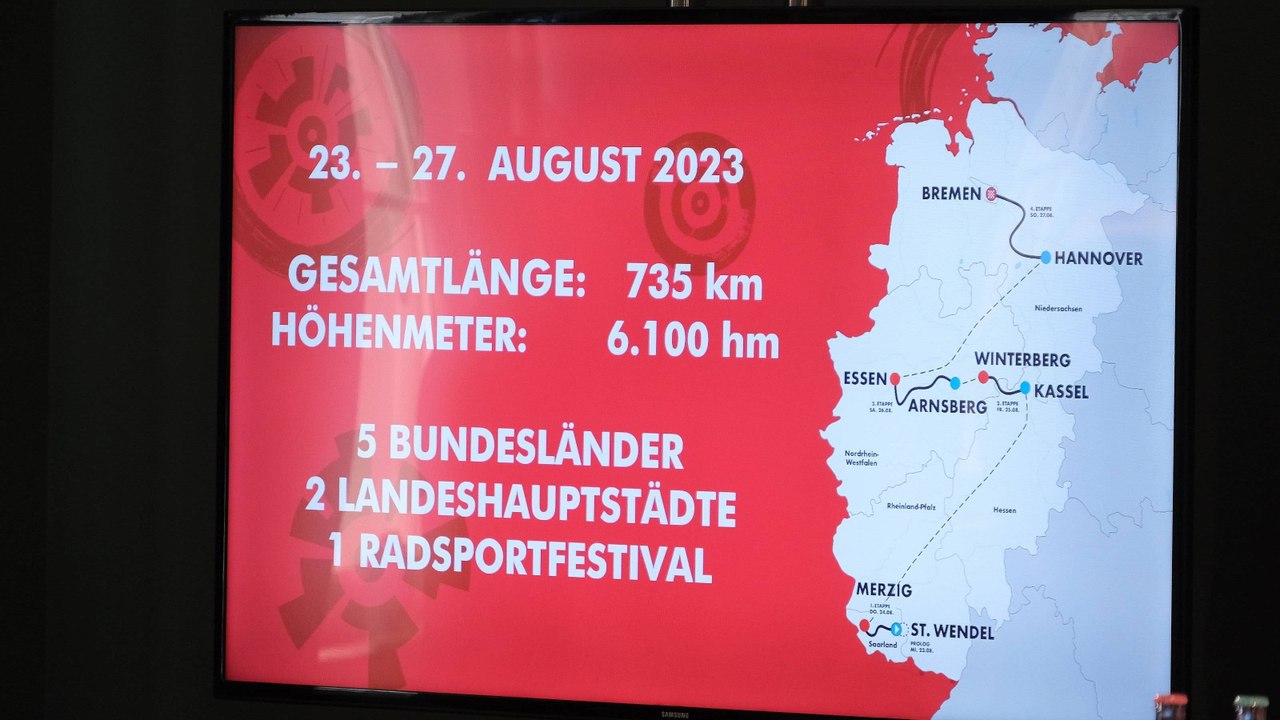 Die Strecken der Deutschland Tour im Video: Von St. Wendel bis Bremen