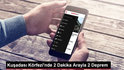 EGE Denizi'nde 2 Dakika Arayla 2 Deprem Meydana Geldi