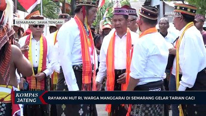 Rayakan HUT RI, Warga Manggarai Di Semarang Gelar Tarian Caci