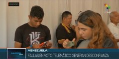 Residentes ecuatorianos en Venezuela reportan fallos del voto telemático