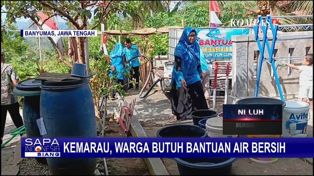 Pemerintah dan Lembaga Kesukarelawan Kirim Bantuan Air Bersih untuk Warga Banyumas