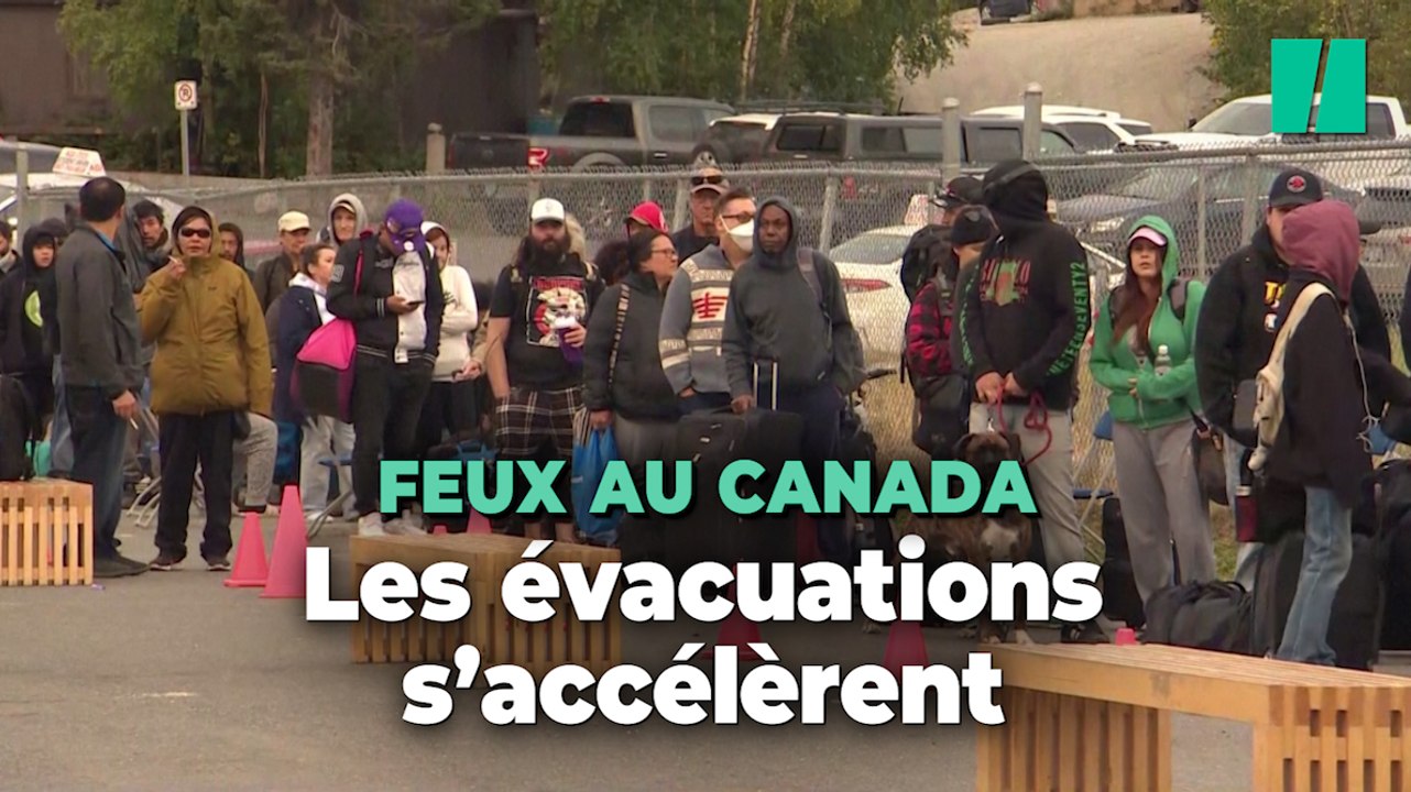 Au Canada, des milliers d’habitants continuent d’être évacués après la fusion de deux incendies