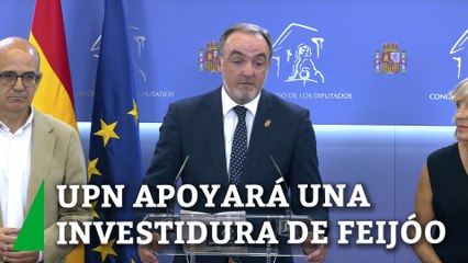 Esparza comunica al rey el apoyo de UPN a la investidura de Feijóo