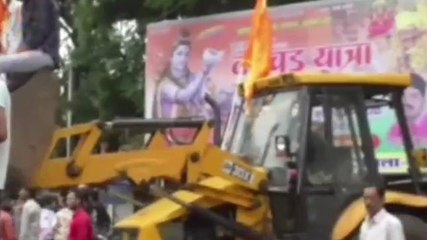 हरदा: 22 किलोमीटर की लंबी विशाल कावड़ यात्रा निकाली, हुआ महाभिषेक