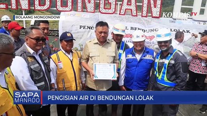 Gubernur Sulut Hadiri Kegiatan Pengisian Awal Bendungan Lolak