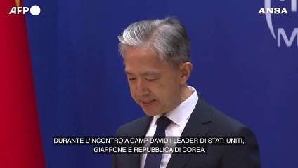 La Cina protesta formalmente contro la dichiarazione di Camp David