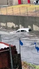 Hillary Kasırgası Kaliforniya’ya ilerledi: Araçlar sular altında sürüklendi!