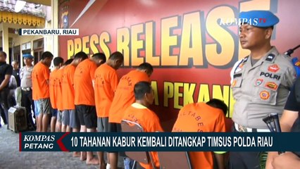 10 Tahanan Polsek Rumbai yang Kabur Lewat Septic Tank Berhasil Ditangkap