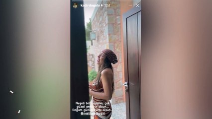 Kadir Doğulu'dan Neslihan Atagül'e doğum günü videosu