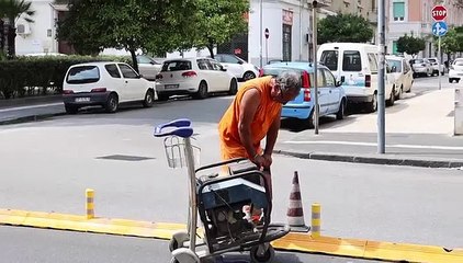CORSO CAVOUR, INSTALLATI I CORDOLI