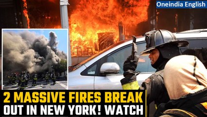 New York City witnesses two massive fire incidents, three children rescued | Oneindia News