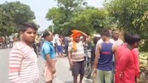 फर्रुखाबाद:: दो बाइकों की हुई आमने-सामने भिड़ंत,तीन युवक हुए खून से लाल