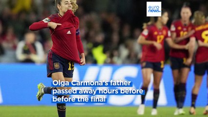 Olga Carmona scored in Spain’s 1-0 Women’s World Cup win. Then she learned her father had died