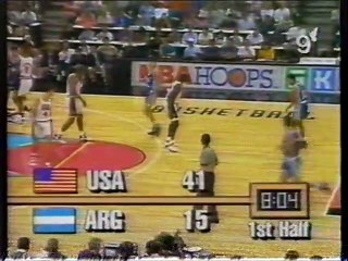 Campeonato FIBA Américas Portland 1992 - EE.UU. 128 vs. Argentina 87 - 01/07/1992