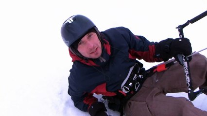 SNOWKITING NA LOTNISKU