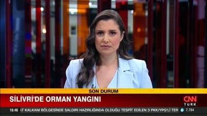 Silivri'de orman yangını: Müdahale sürüyor