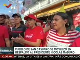 Calles de San Casimiro del edo. Aragua se visten de rojo por marcha en respaldo al pdte. Maduro
