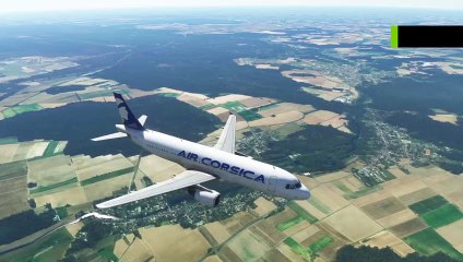 MSFS A320 FÉNIX  AIR CORSICA atterro LFPO ILS RWY 06